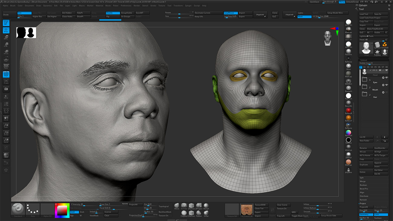 Download Zbrush head sculpt